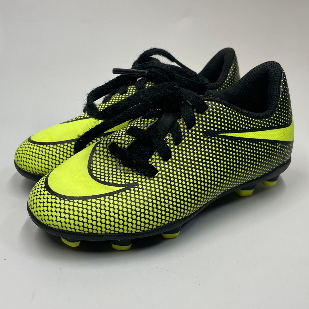 Nike Hypervenom Phade III FG Soccer Cleats Youth 10C Volt Black 852582-716